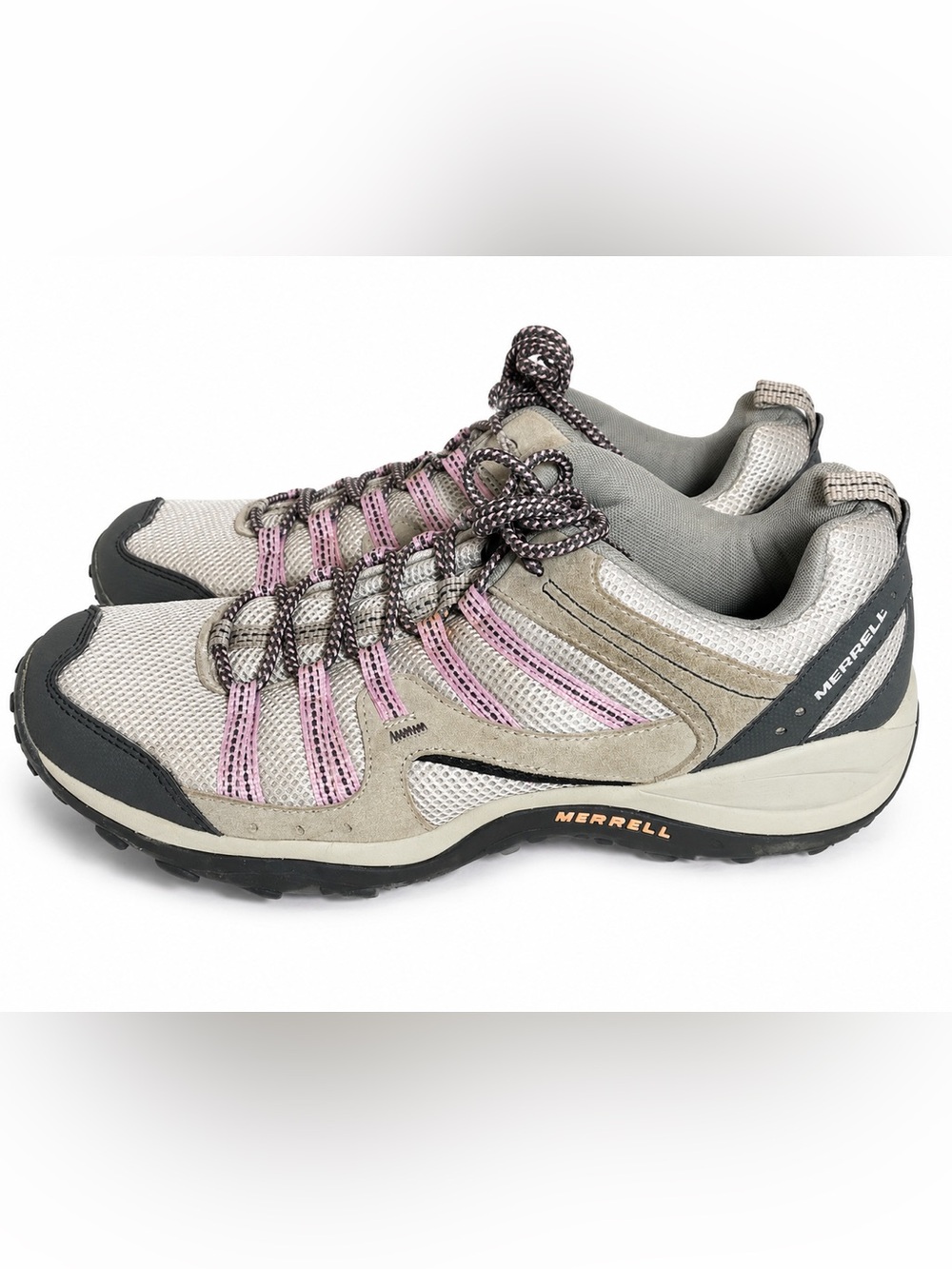 Merrell Women’s Outdoor Hiking Trail Shoes Pewter Lace-Up Comfort Size 11 - Picture 1 of 8